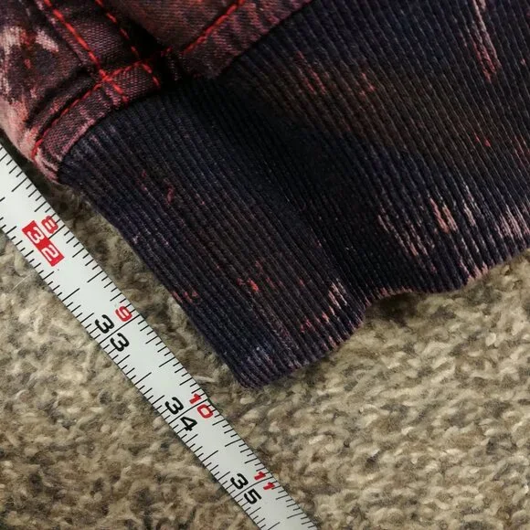 PRPS Jeans Splatter Print Mens Red Black Splatter Savoy Fit Jogger 36x34